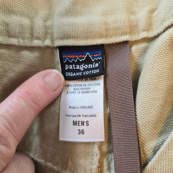 Patagonia M's Builder's Pants Men's 36 Retro Khaki Carpenter Work Wear Utility - Picture 4 of 11